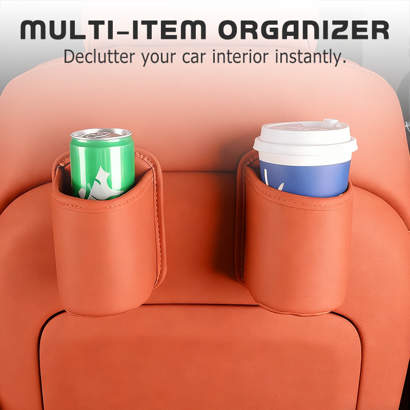 Clip On Car Cup Holder Pu Leather Product Image 09