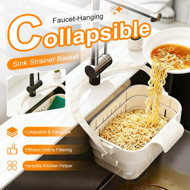 Collapsible Faucet Hanging Sink Strainer Basket Product Image 02