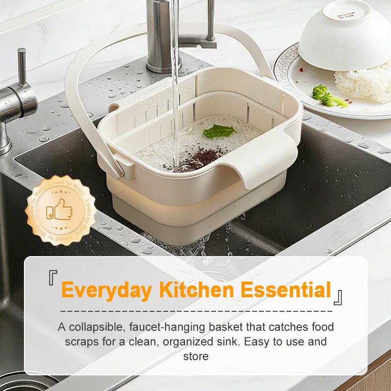 Collapsible Faucet Hanging Sink Strainer Basket Product Image 09