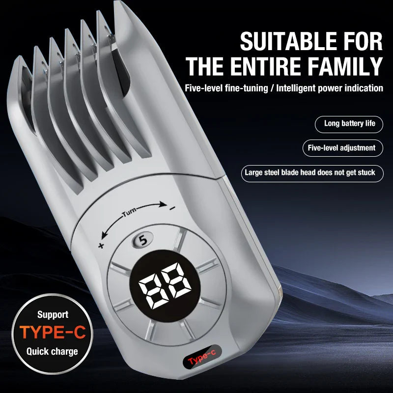 Compact Adjustable Cordless Hair Clipper Product Image 03