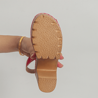 Cora Block Heel Peep Toe Slingback Sandals Product Image 07