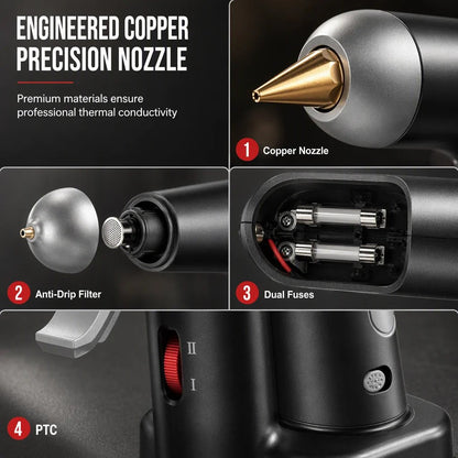 Cordless Dual Temperature Glue Gun Set Product Image 05