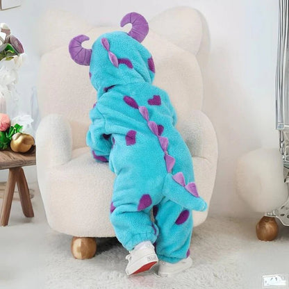 Cozy Animal Baby Toddler Fleece Onesie Product Image 02