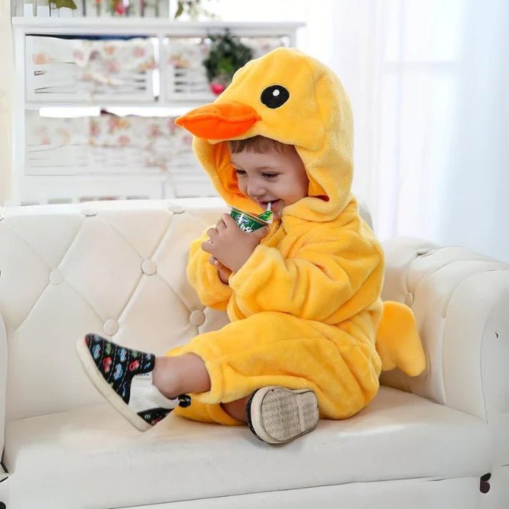 Cozy Animal Baby Toddler Fleece Onesie Product Image 03