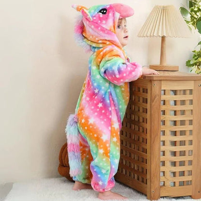 Cozy Animal Baby Toddler Fleece Onesie Product Image 10
