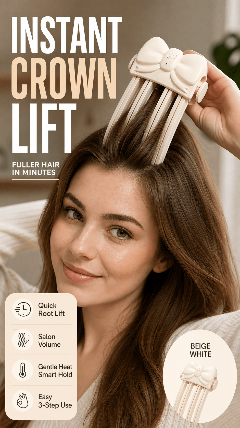 Crown Volume Heated Styling Clip Product Image 05