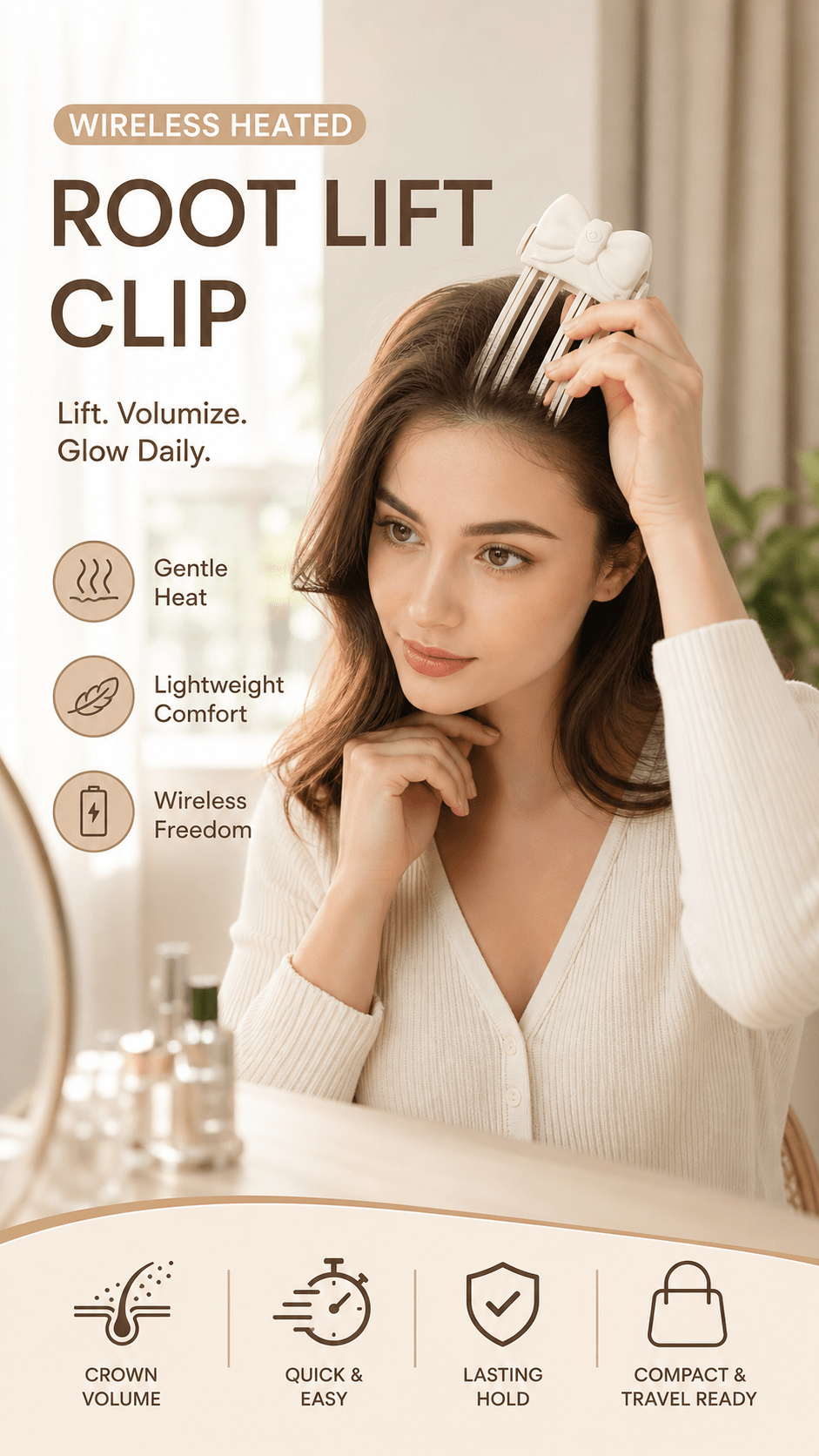 Crown Volume Heated Styling Clip Product Image 06