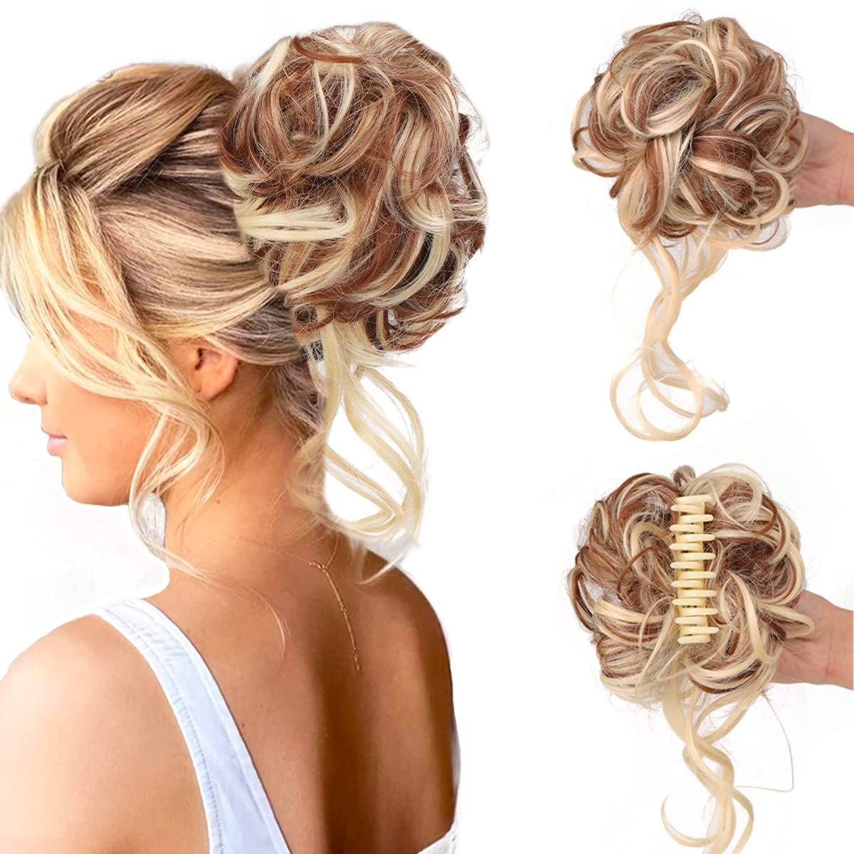 Crownready Synthetic Bun Claw Clip Product Image 08
