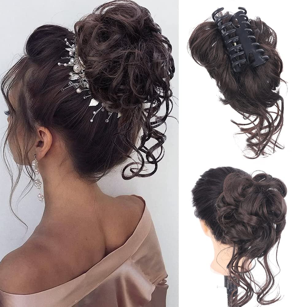 Crownready Synthetic Bun Claw Clip Product Image 12