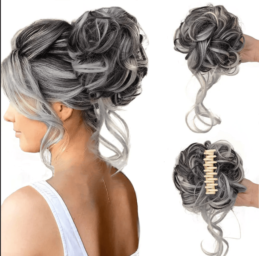 Crownready Synthetic Bun Claw Clip Product Image 20