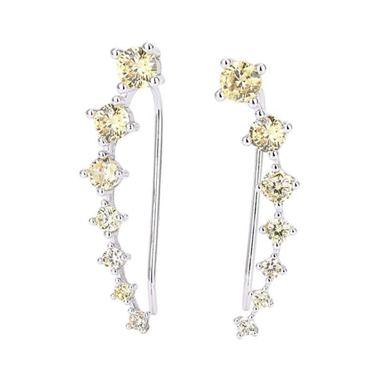 Demi Zirconia Ear Climber Earrings Product Image 01