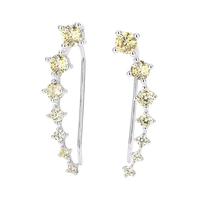 Demi Zirconia Ear Climber Earrings Product Image 01