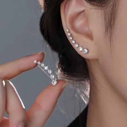 Demi Zirconia Ear Climber Earrings Product Image 03