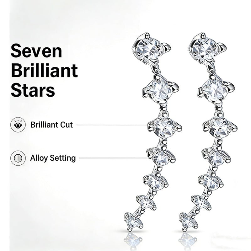 Demi Zirconia Ear Climber Earrings Product Image 04