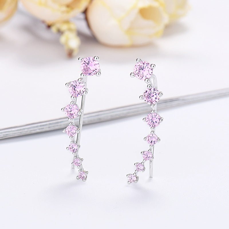 Demi Zirconia Ear Climber Earrings Product Image 07