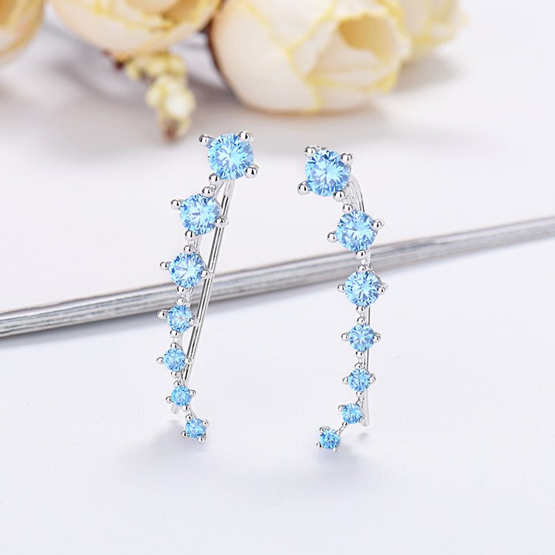 Demi Zirconia Ear Climber Earrings Product Image 08
