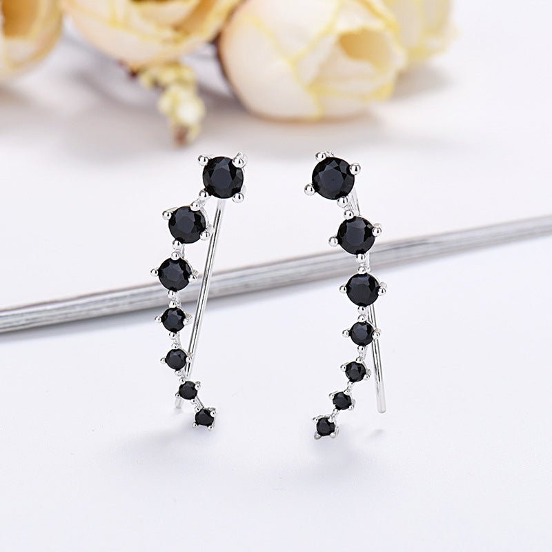 Demi Zirconia Ear Climber Earrings Product Image 09