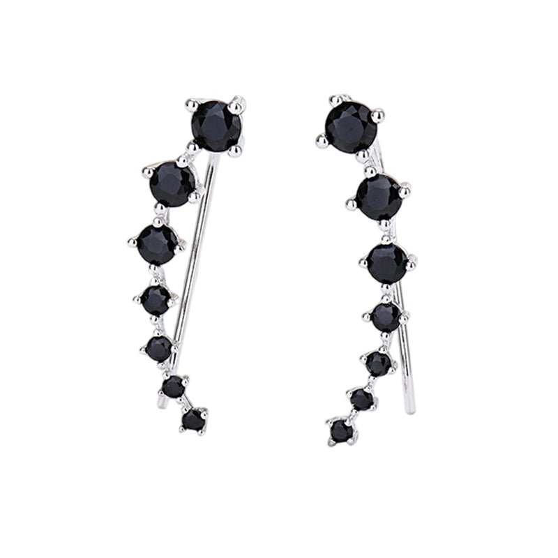 Demi Zirconia Ear Climber Earrings Product Image 10