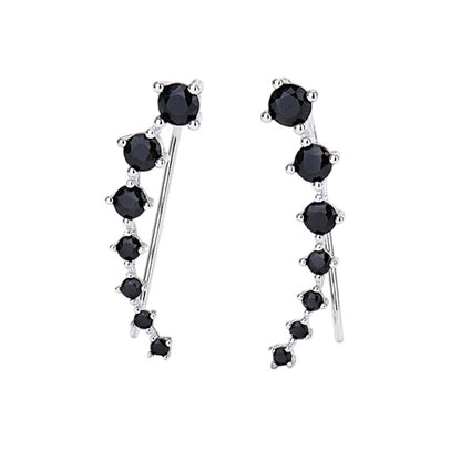Demi Zirconia Ear Climber Earrings Product Image 10