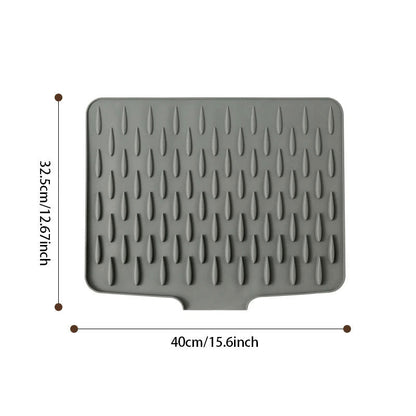 Dishflow Silicone Drying Mat Sloped Drainage Product Image 03