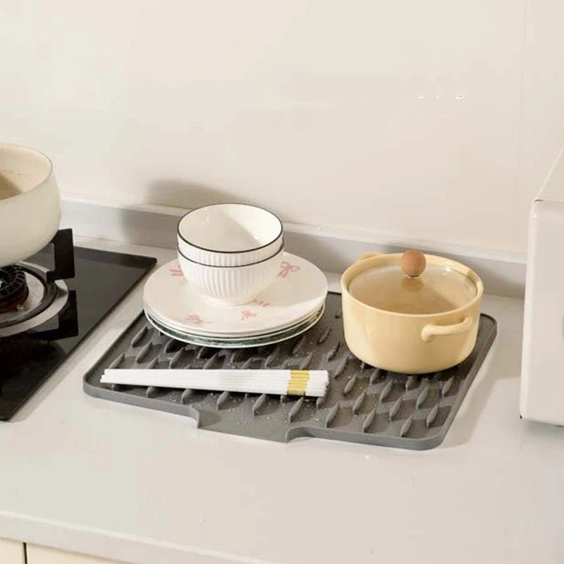 Dishflow Silicone Drying Mat Sloped Drainage Product Image 04