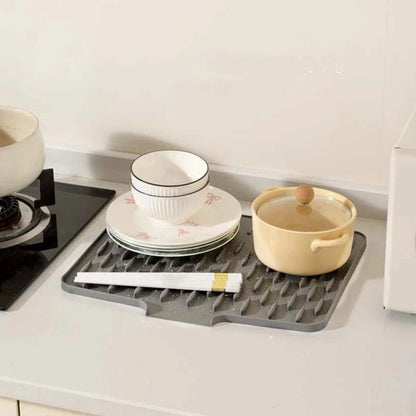Dishflow Silicone Drying Mat Sloped Drainage Product Image 04