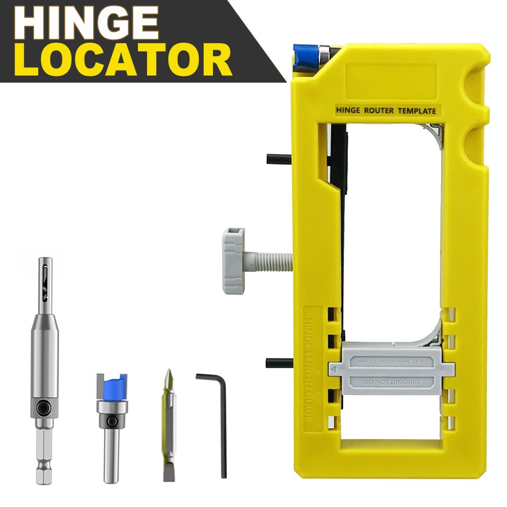 Doormate Router Hinge Template Adjustable Mortise Guide Kit Product Image 01