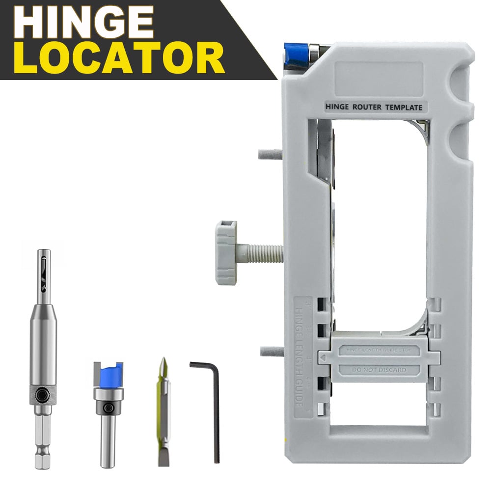 Doormate Router Hinge Template Adjustable Mortise Guide Kit Product Image 02