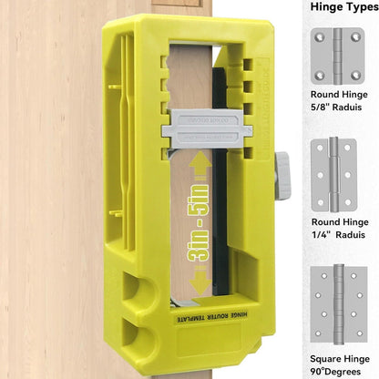 Doormate Router Hinge Template Adjustable Mortise Guide Kit Product Image 04