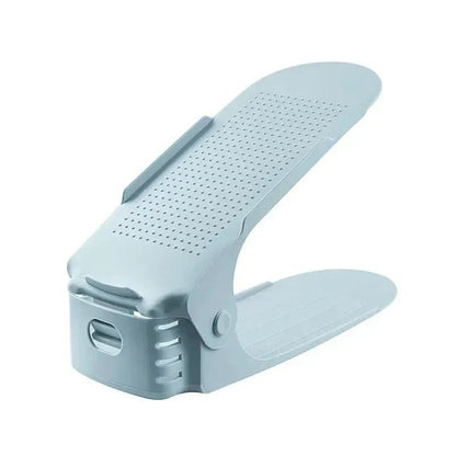 Double Deck Adjustable Shoe Stacking Shelf Product Image 10