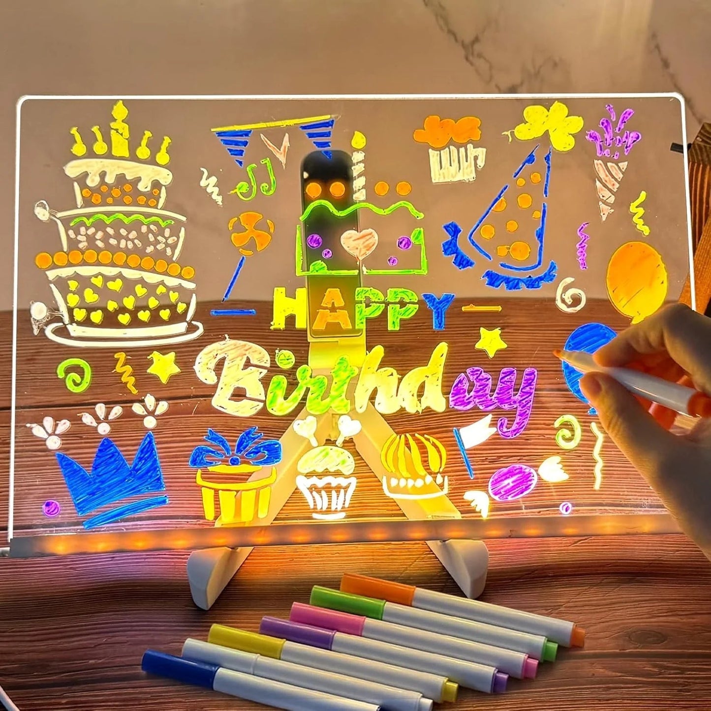 Drawbright Led Art Board Colored Pens Product Image 04