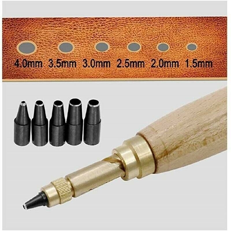 Drift Leather Hole Punch Brass Rotary Tool Product Image 01