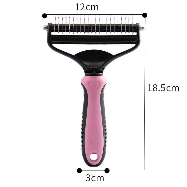 Dual Action Coat Rake Dog Deshedding Dematting Comb Product Image 10