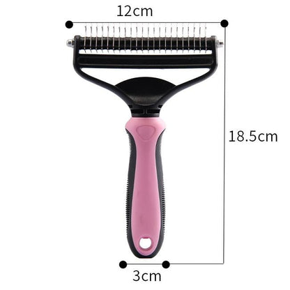 Dual Action Coat Rake Dog Deshedding Dematting Comb Product Image 10