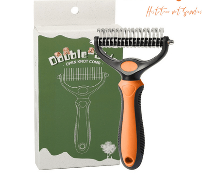 Dual Action Coat Rake Dog Deshedding Dematting Comb Product Image 12