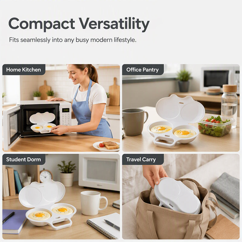 Dual Cavity Egg Poacher With Lid Product Image 08