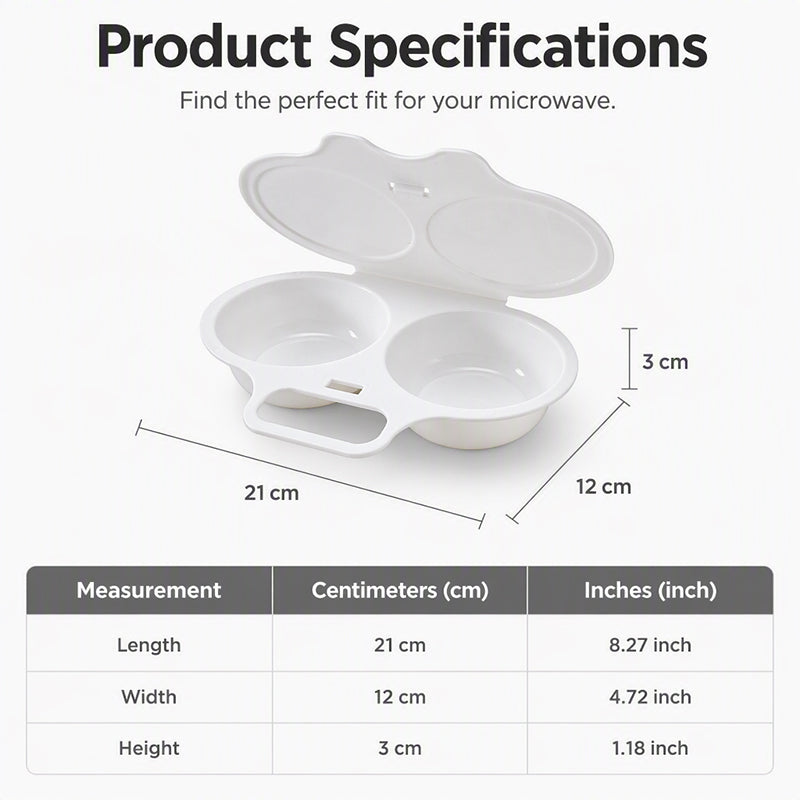 Dual Cavity Egg Poacher With Lid Product Image 09