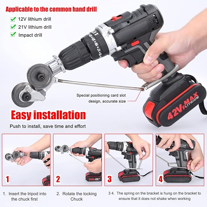 Easy Cut Drill Sheet Cutter Kit Product Image 04