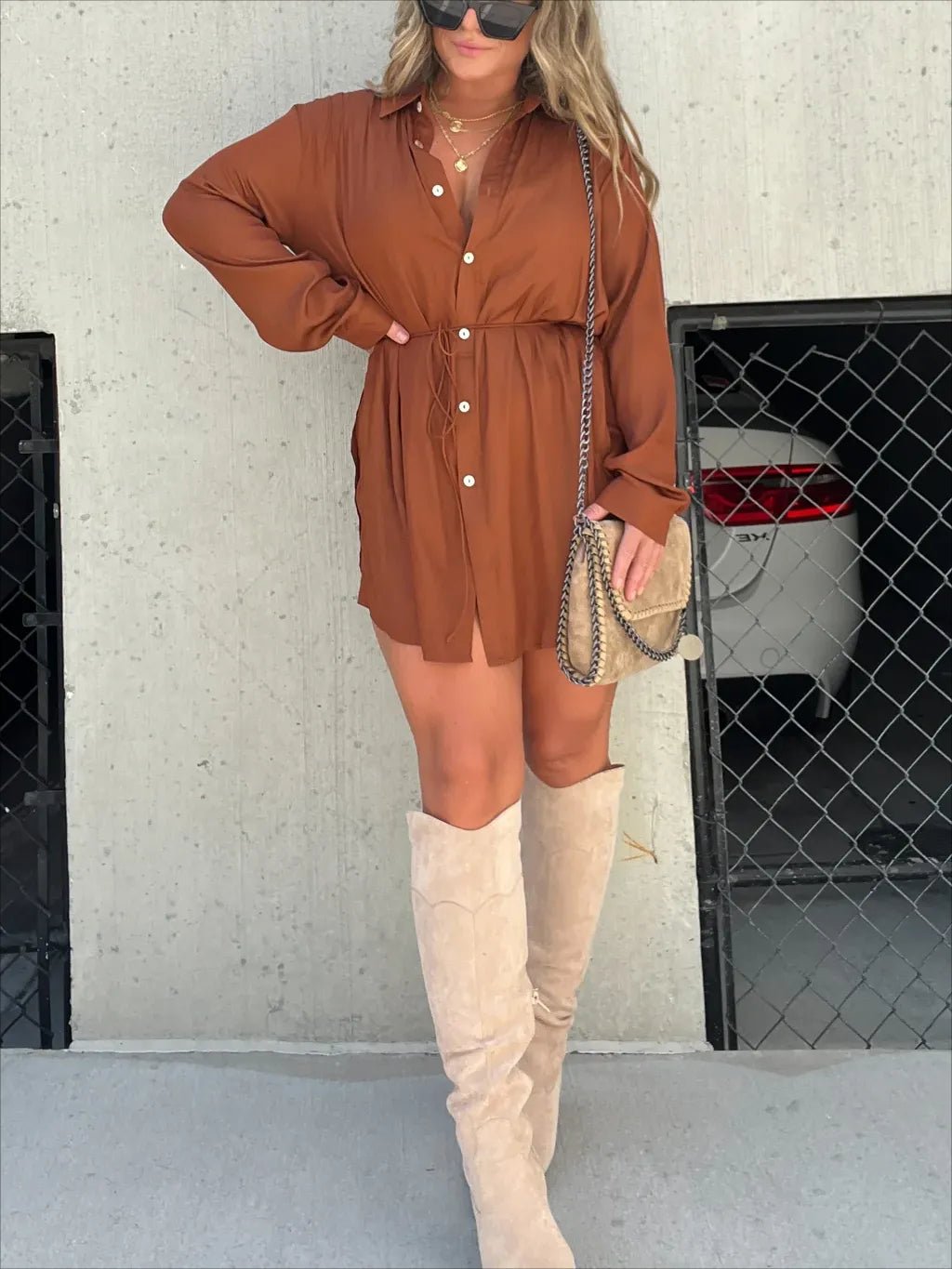 Elara Solid Long Sleeve Shirt Set Product Image 10