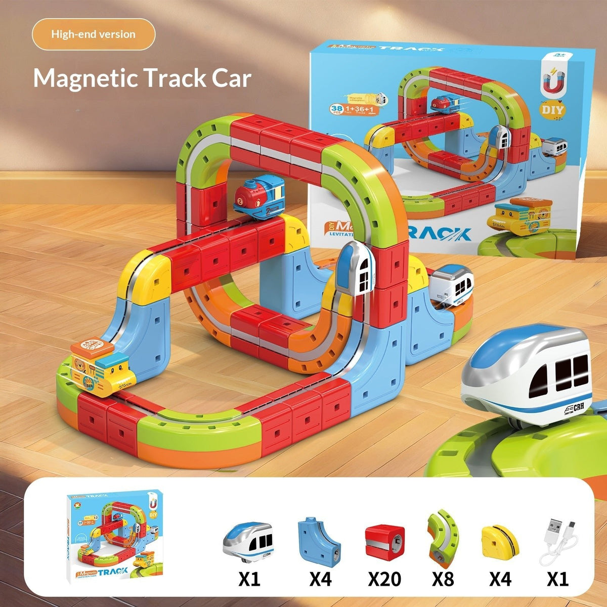 Energy Loop Magnetic Track Car Set Product Image 11