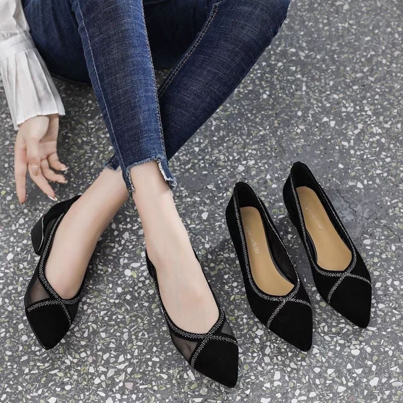 Evara Black Soft Sole Moccasins Product Image 02