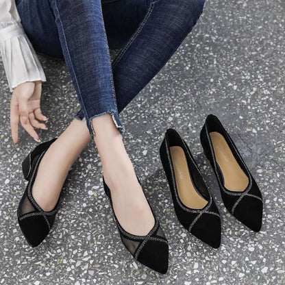 Evara Black Soft Sole Moccasins Product Image 02