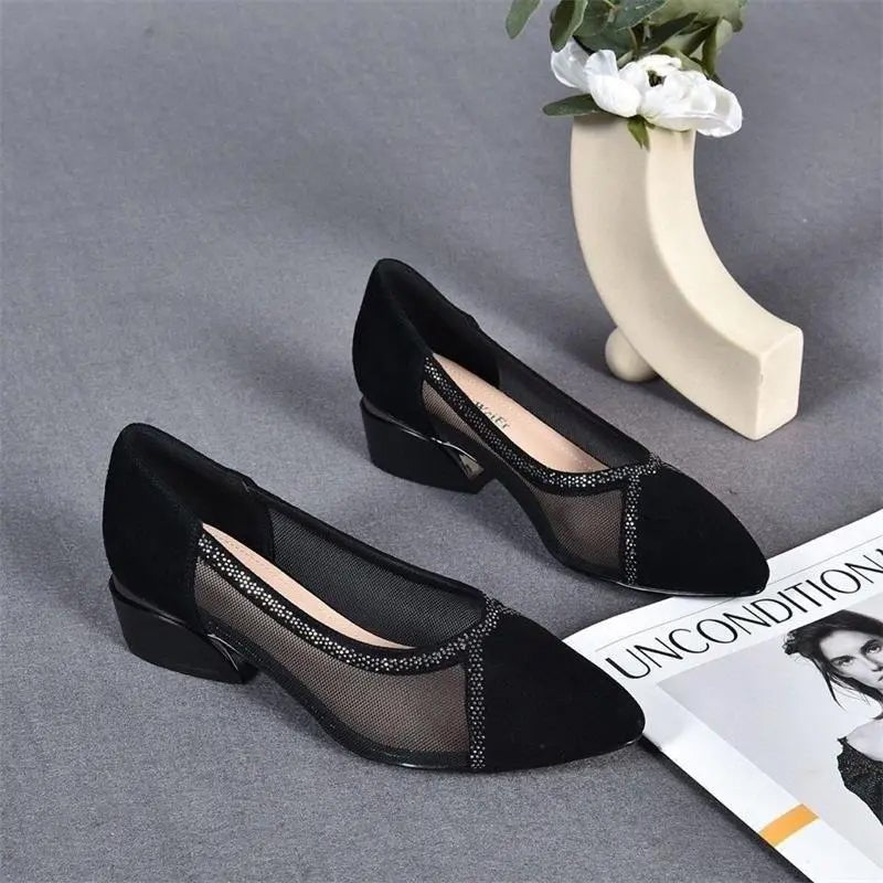 Evara Black Soft Sole Moccasins Product Image 04