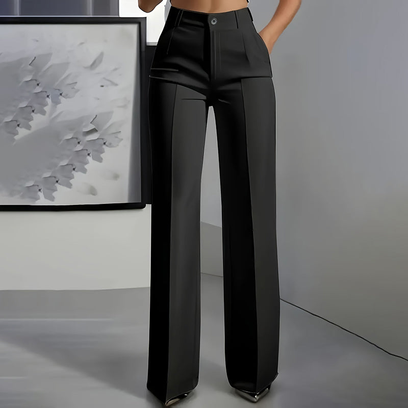Evara High Waist Wide Leg Trousers Product Image 11