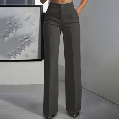 Evara High Waist Wide Leg Trousers Product Image 12