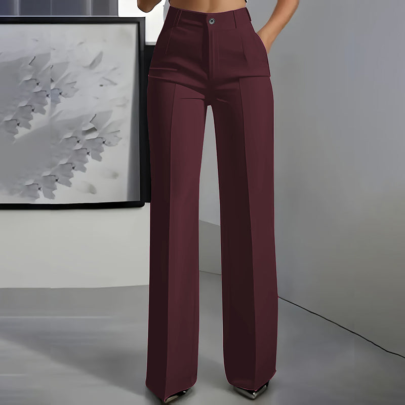 Evara High Waist Wide Leg Trousers Product Image 13