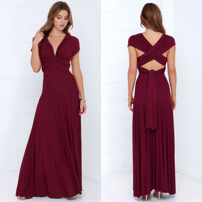 Everform Convertible Wrap Maxi Dress Product Image 02