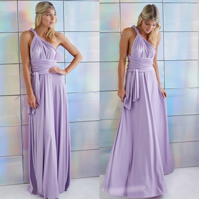 Everform Convertible Wrap Maxi Dress Product Image 03