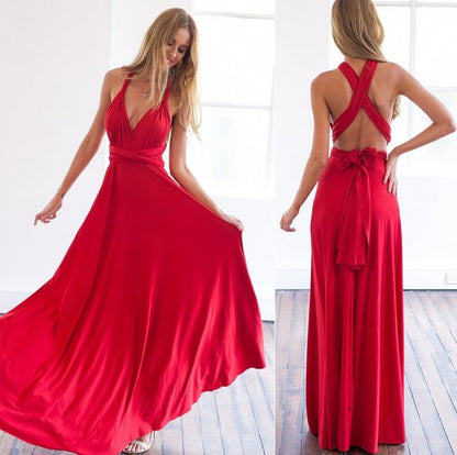 Everform Convertible Wrap Maxi Dress Product Image 08