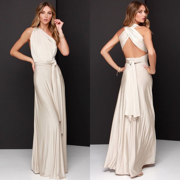 Everform Convertible Wrap Maxi Dress Product Image 09